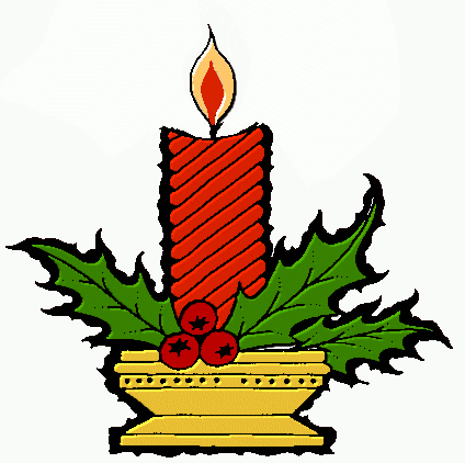 candle clipart thick