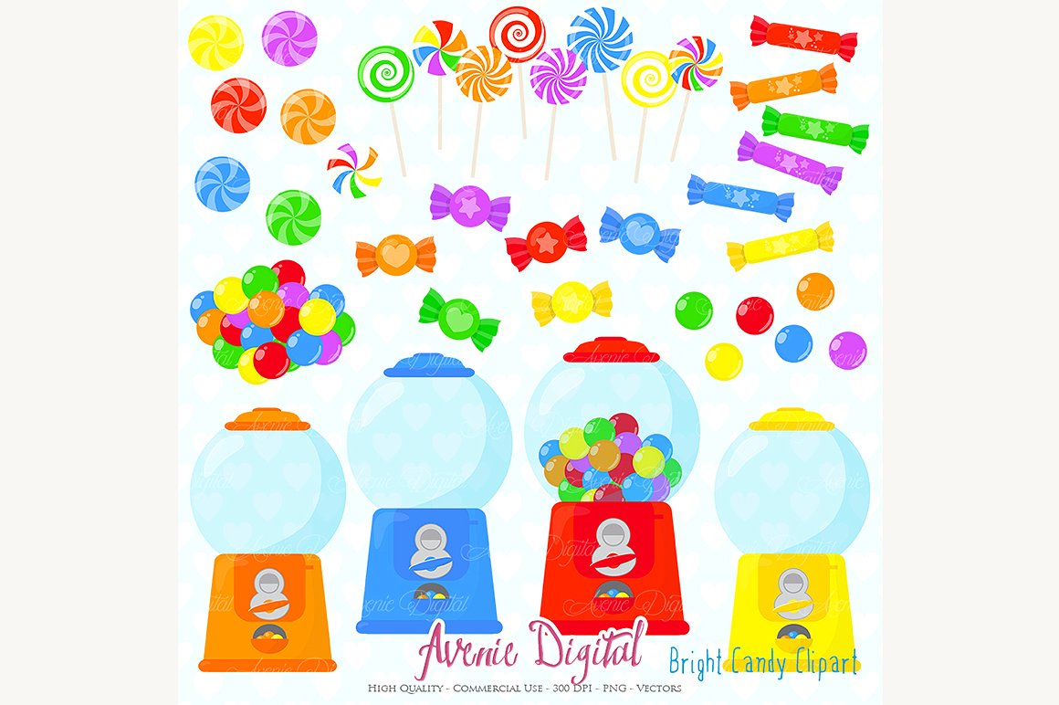 candy clipart banner