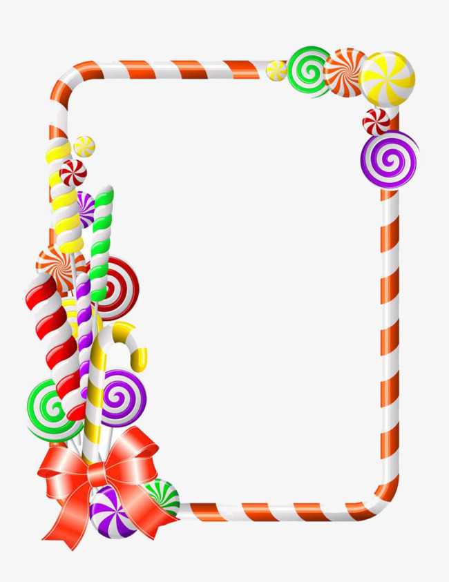candy clipart borders