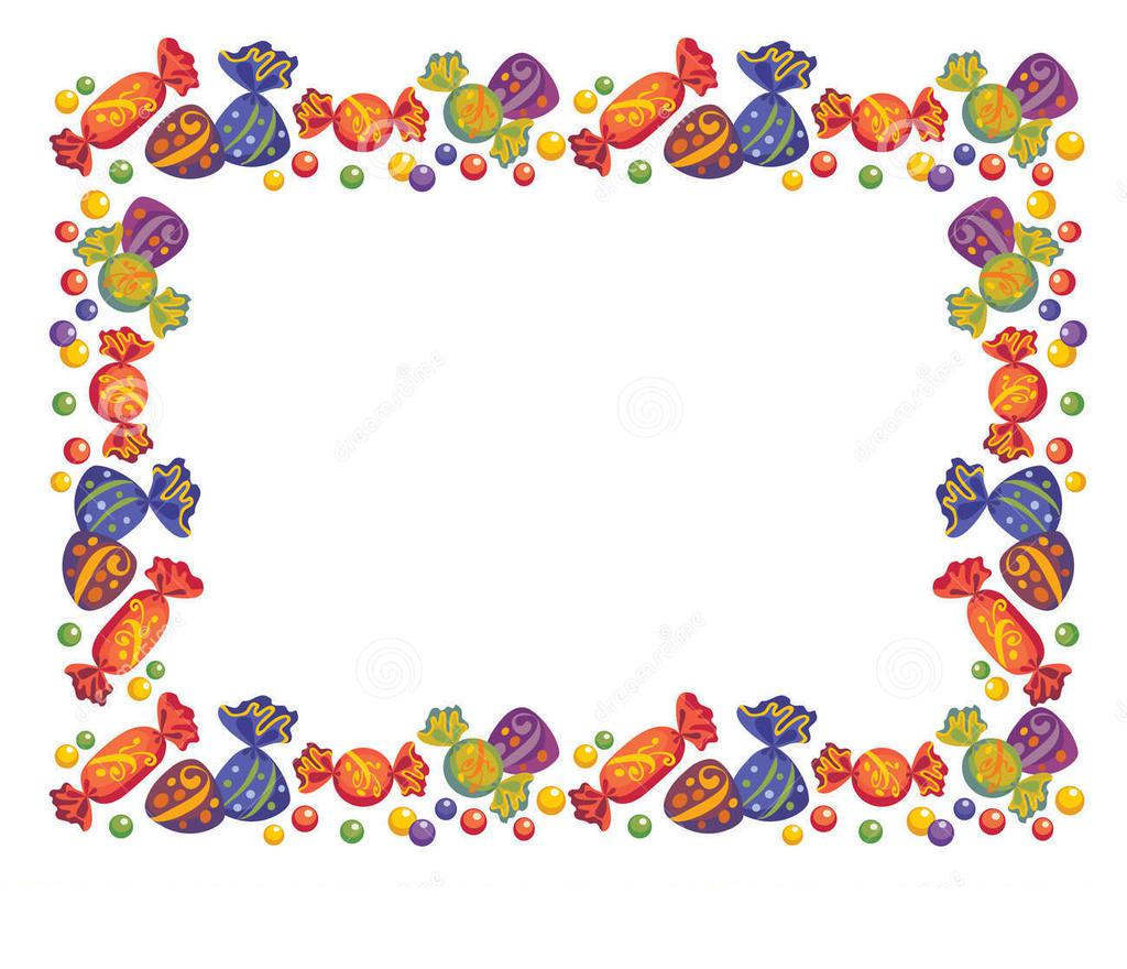 candy clipart borders