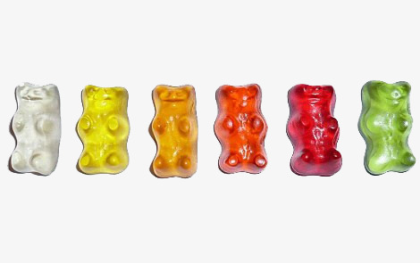 Colorful bear product kind. Candy clipart gummy bears
