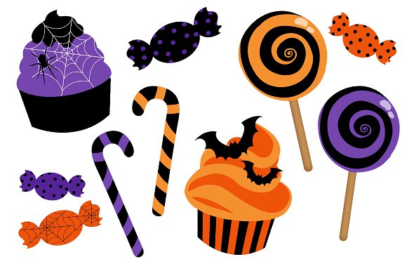 candy clipart haloween