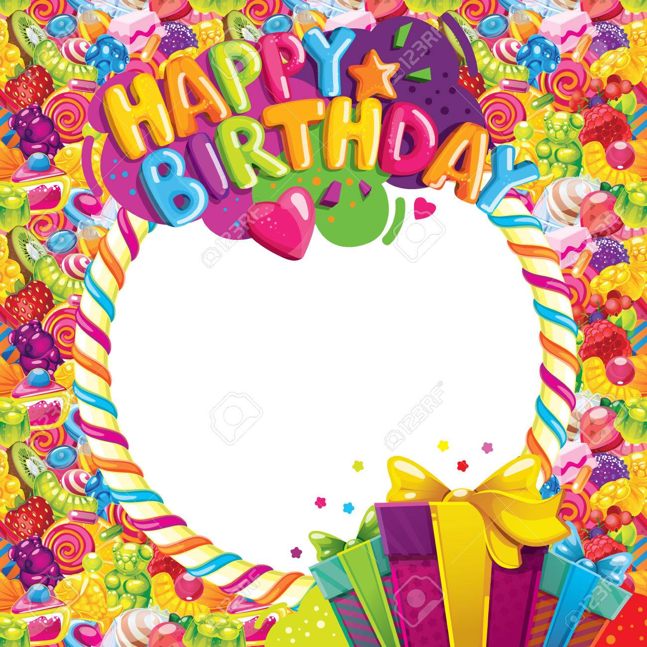 candy clipart happy birthday