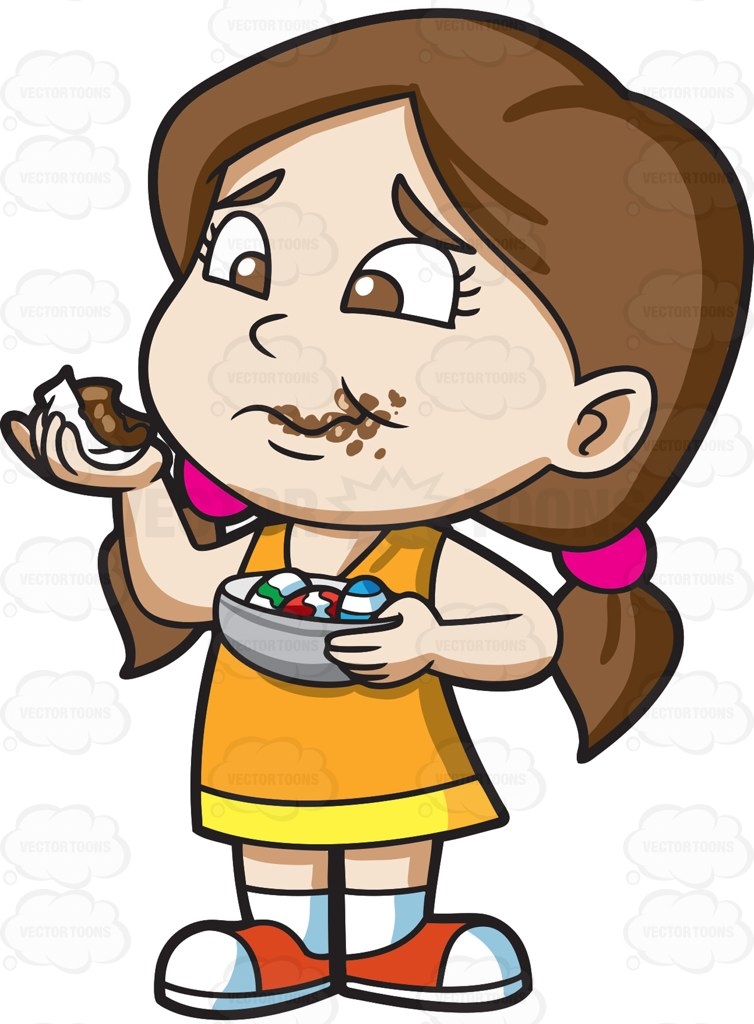 clipart candy kid