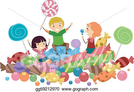 clipart candy kid
