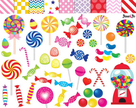 candy clipart printable