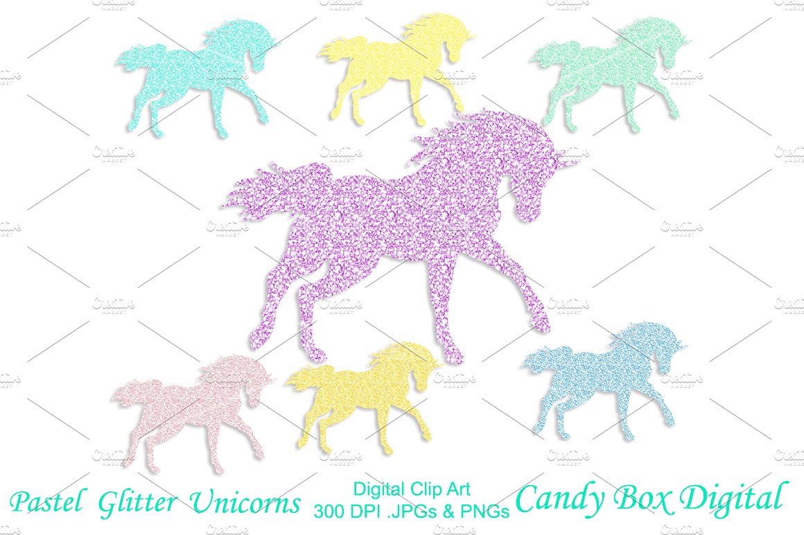 candy clipart unicorn
