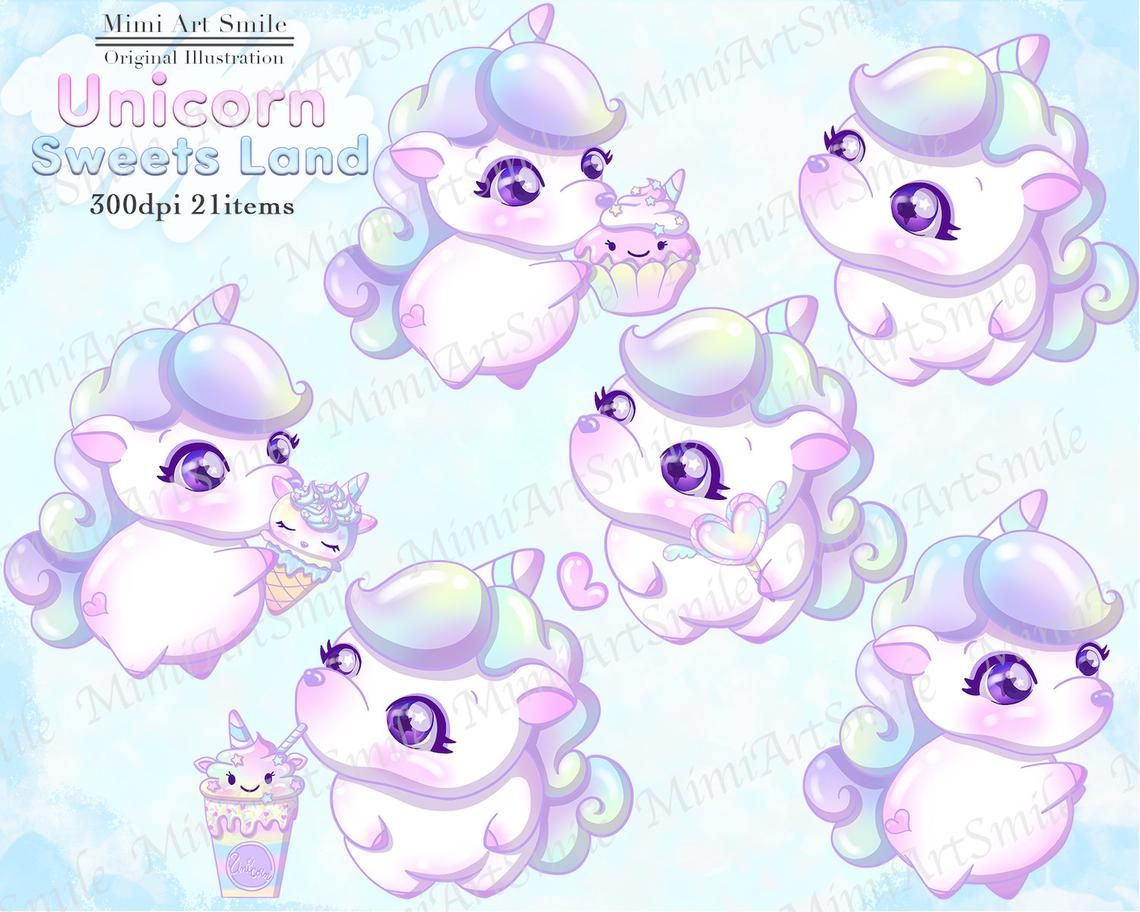 Clipart unicorn candy. Sweets land baby clip