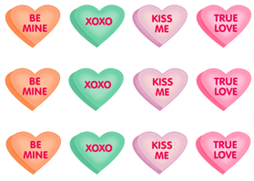 Valentine heart s pictures. Candy clipart valentines day