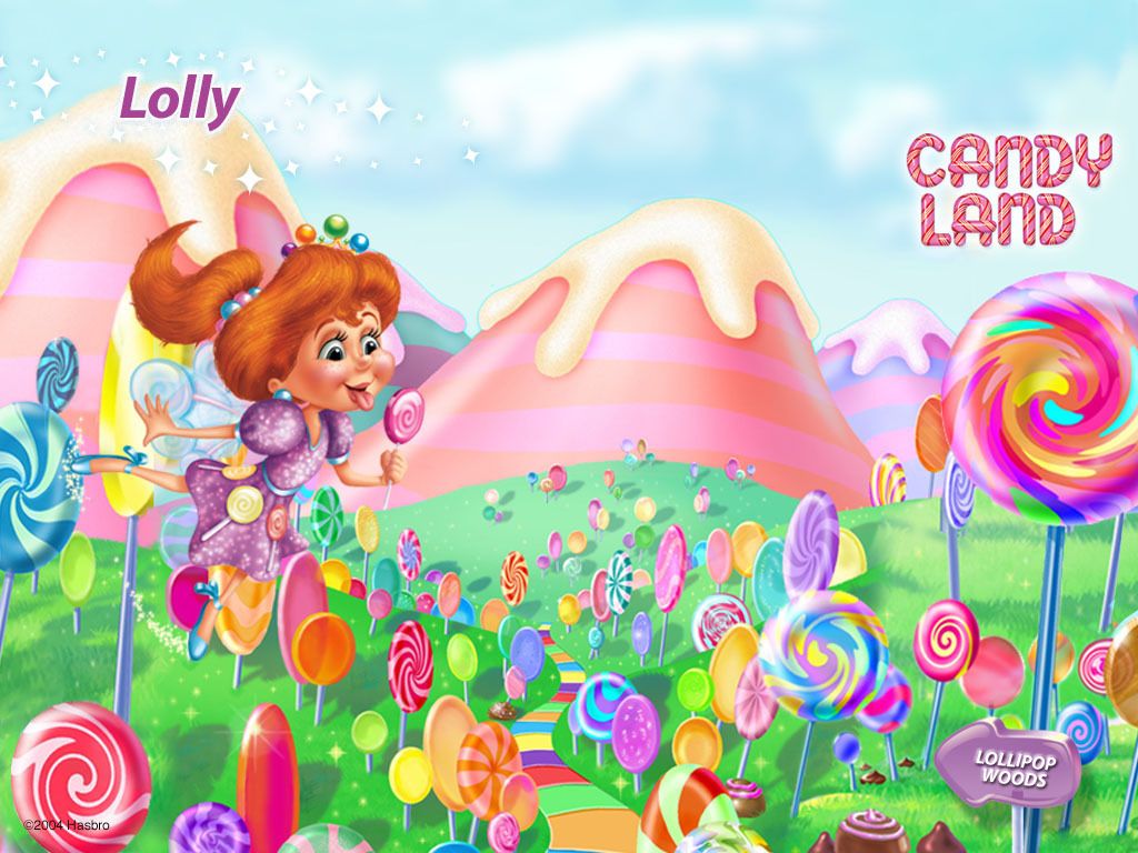 Candy land lolly wallpaper. Candyland clipart background