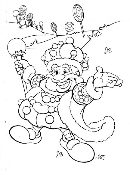 candyland clipart black and white