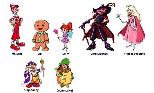 Candy land characters names. Candyland clipart board