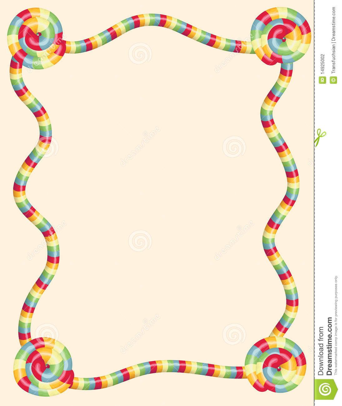 Candyland clipart border. Free download for your