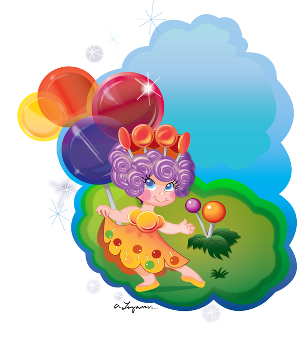 Candyland clipart cartoon. Princess lolly by djlaza
