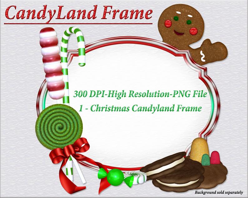 candyland clipart christmas