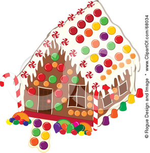 Royalty free rf illustration. Candyland clipart gingerbread house