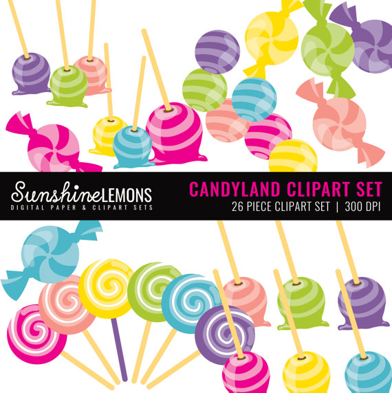 Candyland clipart gummy. Candy land set sweet