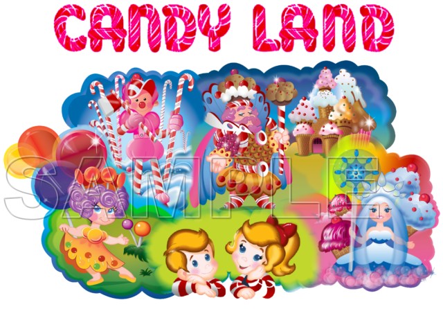Candyland clipart logo. Candy land iron ons