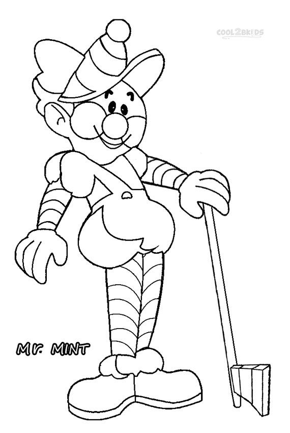 Coloring pages school svlc. Candyland clipart mr mint