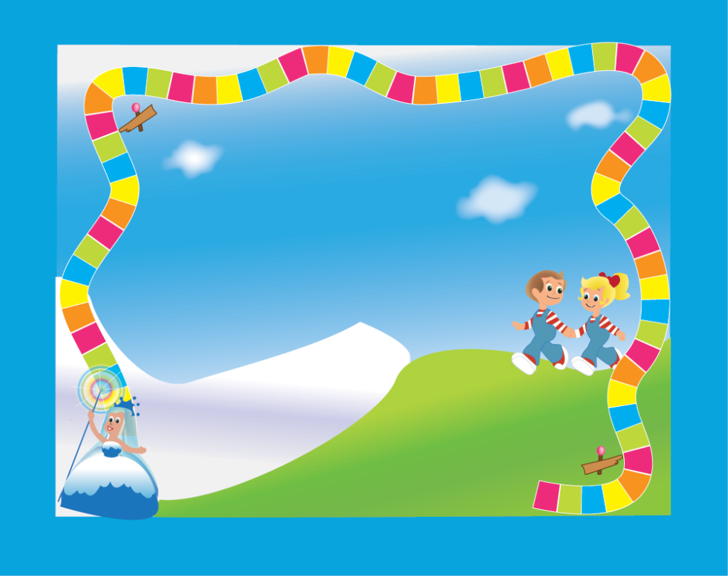 Candyland clipart pathway. Background photo border free