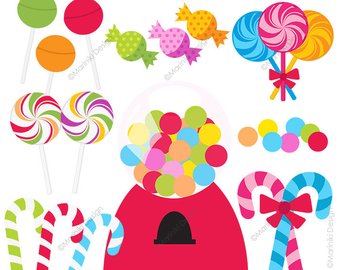 Etsy sweet candies clip. Candyland clipart printable