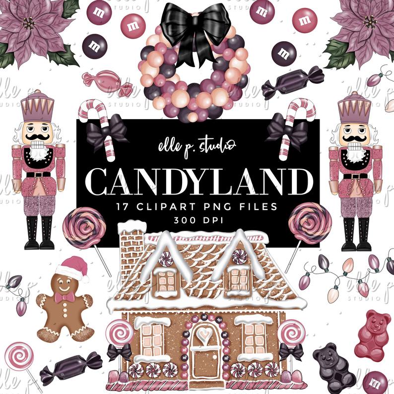 Bundle planner holiday winter. Candyland clipart theme