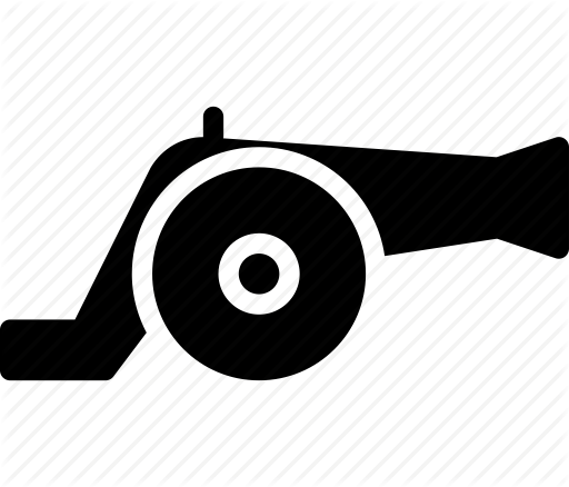 Cannon clipart gunpowder. Objects by icons mind