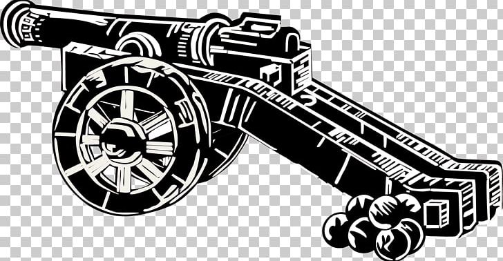 Artillery in the middle. Cannon clipart gunpowder