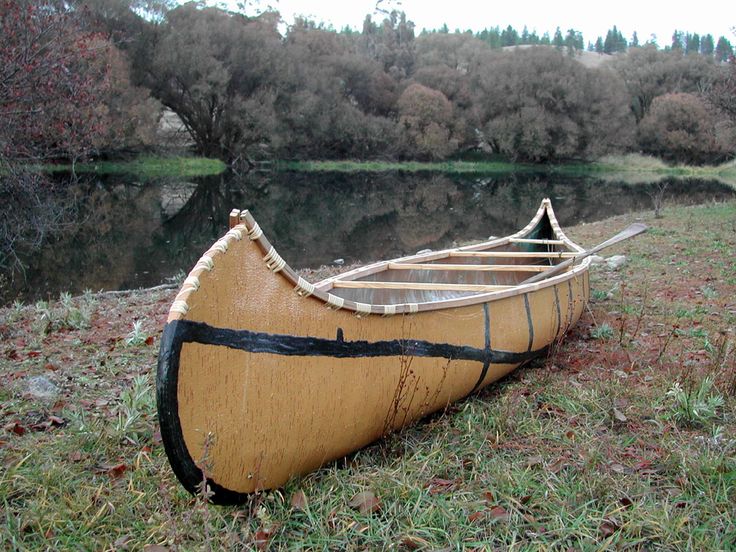 canoe clipart birch bark canoe