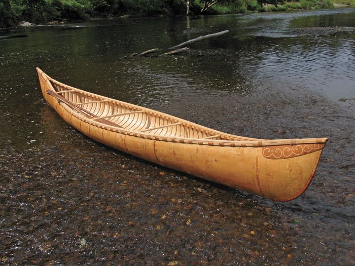 Canoe birch bark canoe