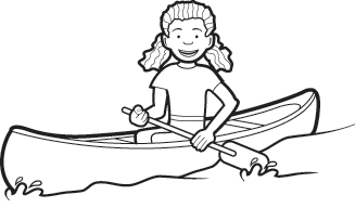Clip art canoeing canoe. Kayaking clipart outline