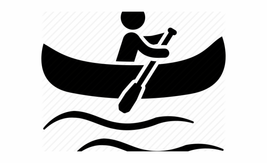 Kayaking clipart symbol. Canoe paddle cool canoeing