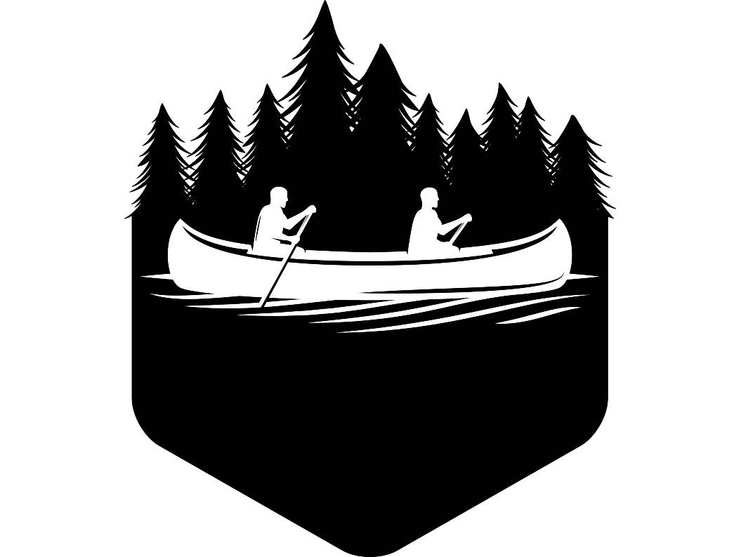 Kayaking clipart canoe river. Kayak logo whitewater rafting