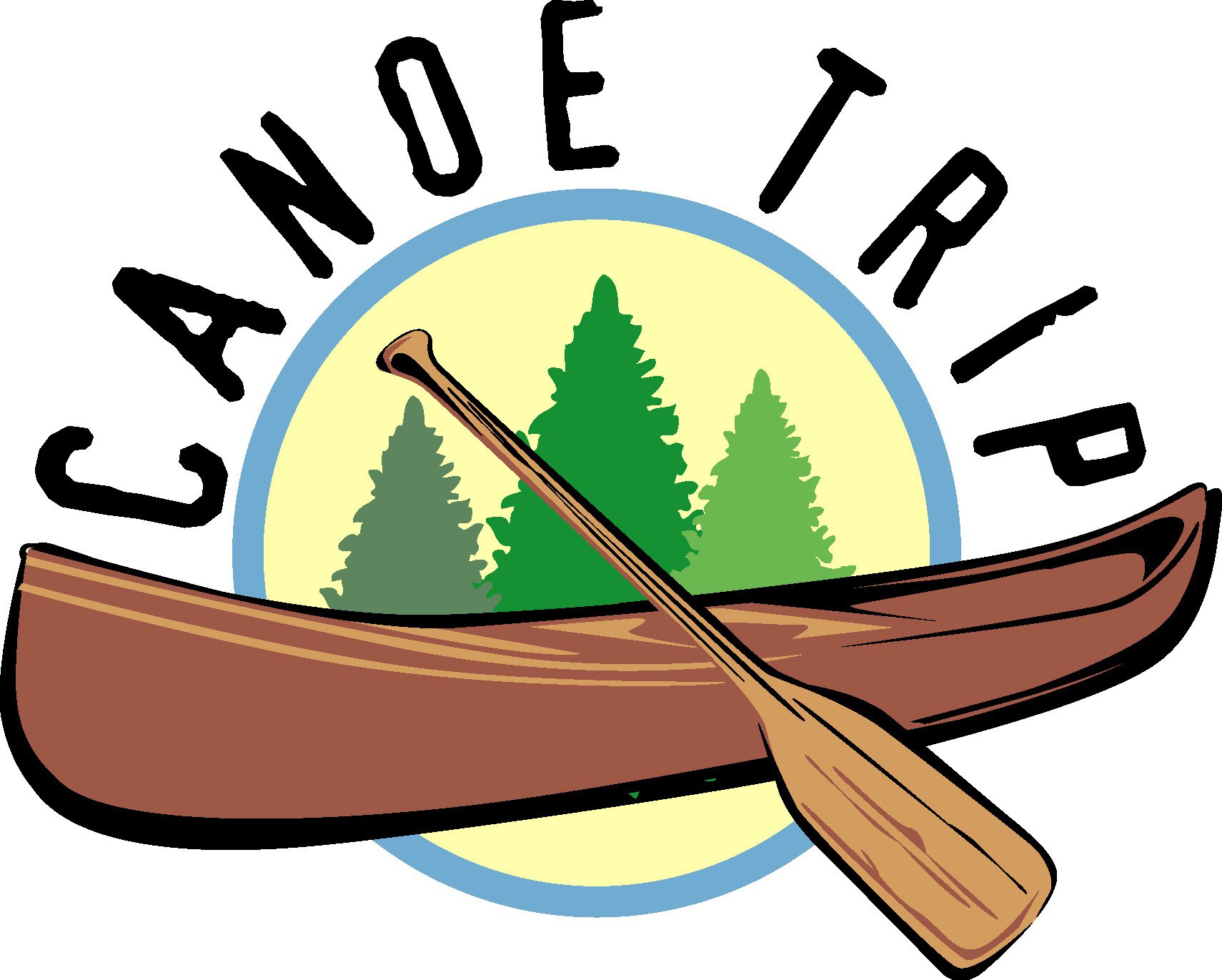 Canoe Clipart Canoe Trip 