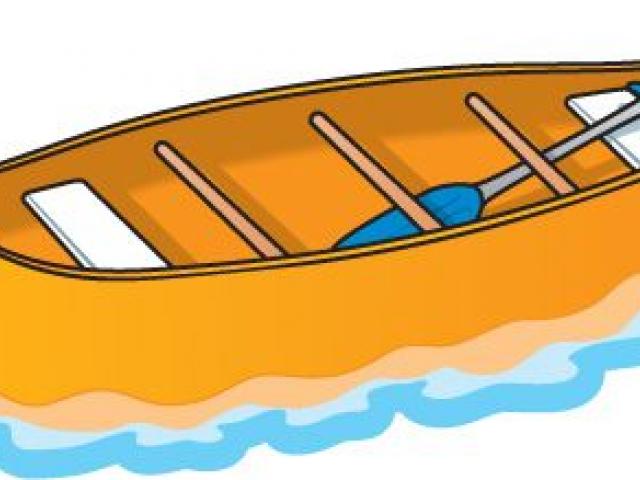 canoe clipart green boat