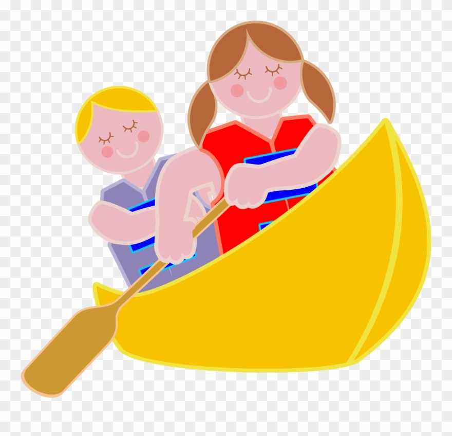 Kayaking clipart kid. Png boy and girl
