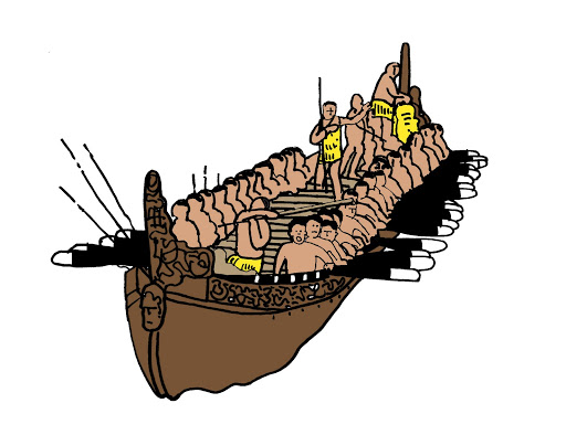 canoe clipart maori