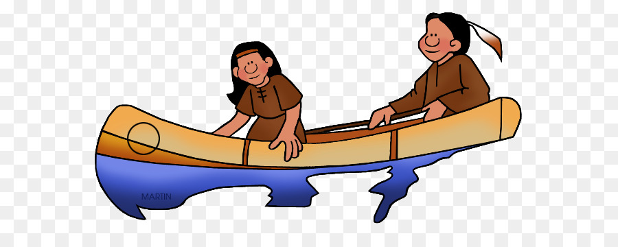 Boat cartoon boating product. Canoe clipart native american