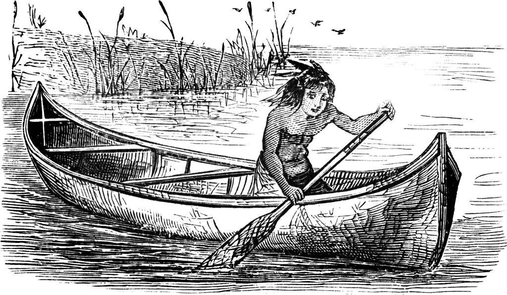 canoe clipart native american