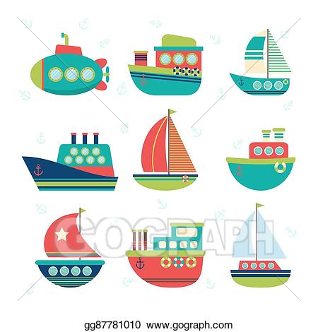 Canoe clipart sea transportation. Vector stock different kind