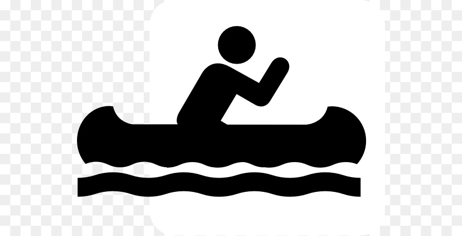 Canoe clipart silhouette. Camping canoeing and kayaking