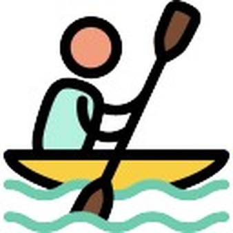 canoe clipart top view