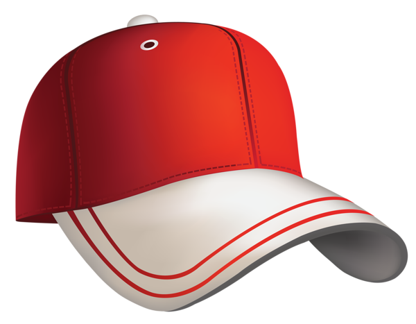 Cap clipart ball cap. Red baseball cards hats