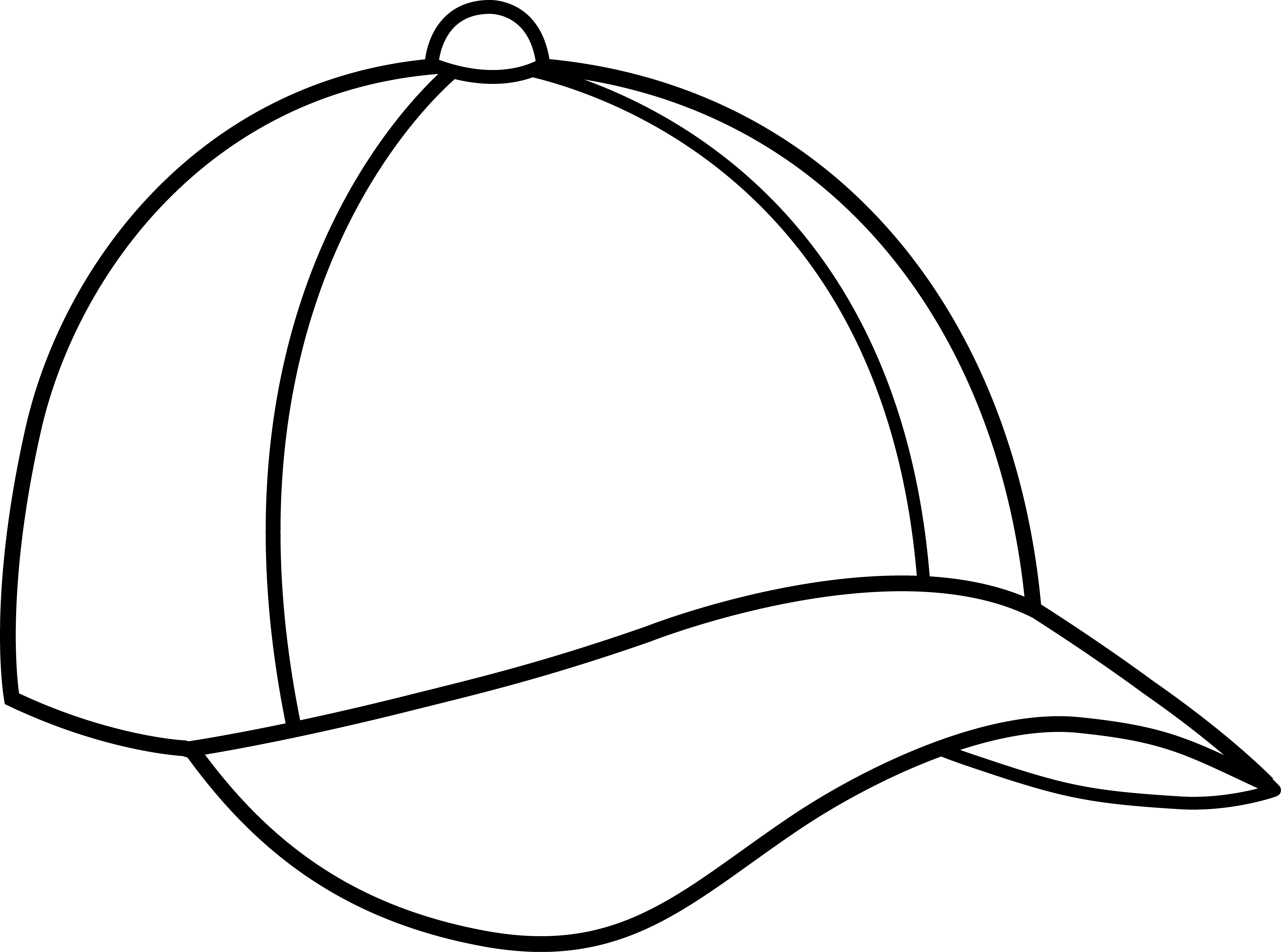 Cap black and white. Diploma clipart draw