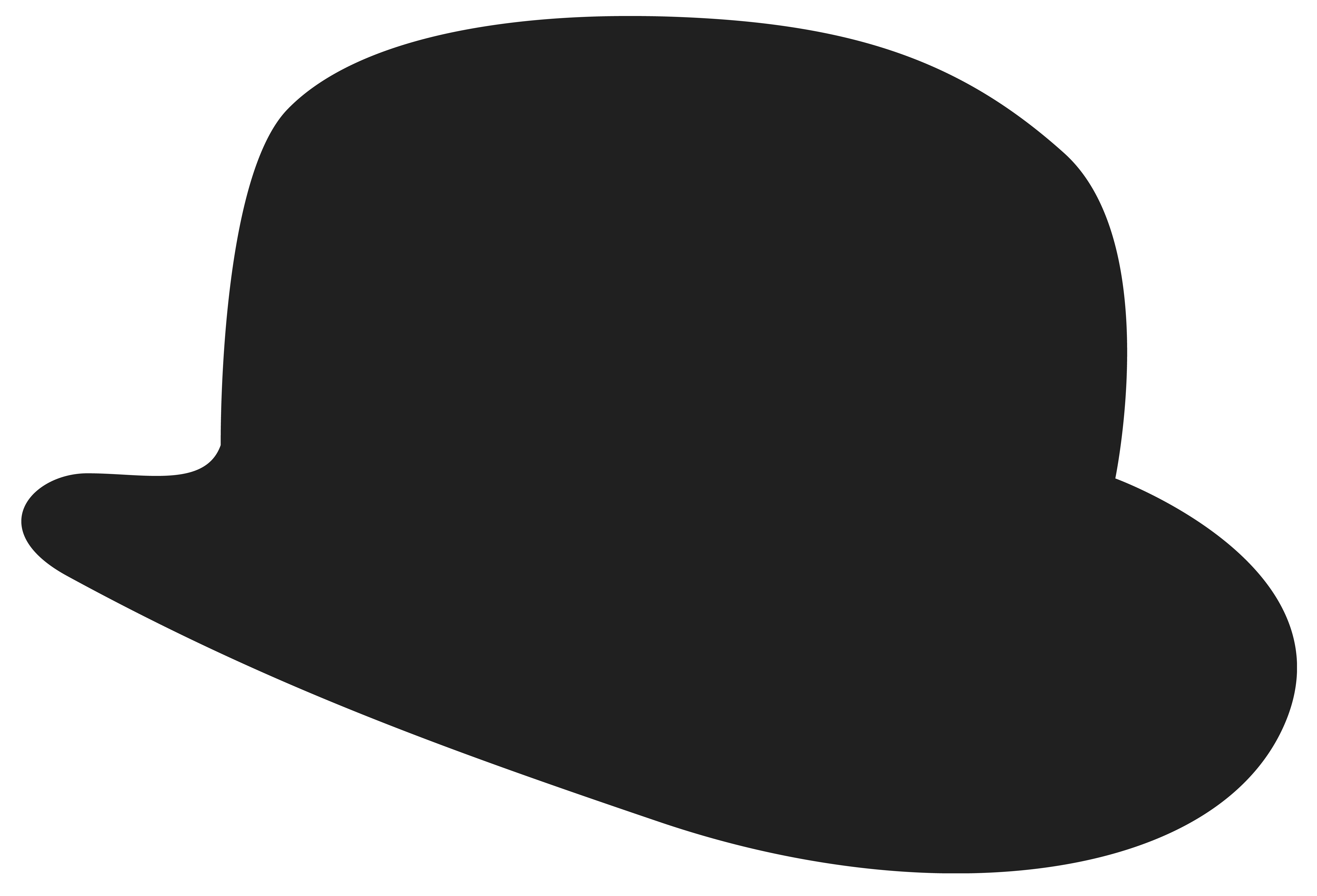 Bowler hat at getdrawings. Cap clipart silhouette