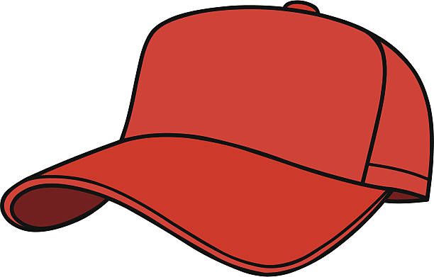 Red baseball hat clipartuse. Cap clipart vector