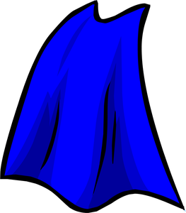 cape clipart blue