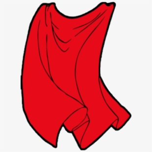 cape clipart cartoon red