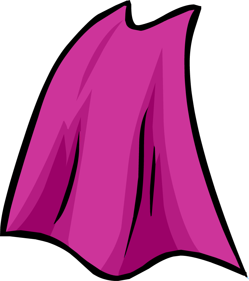 Pink club penguin wiki. Hero clipart cape