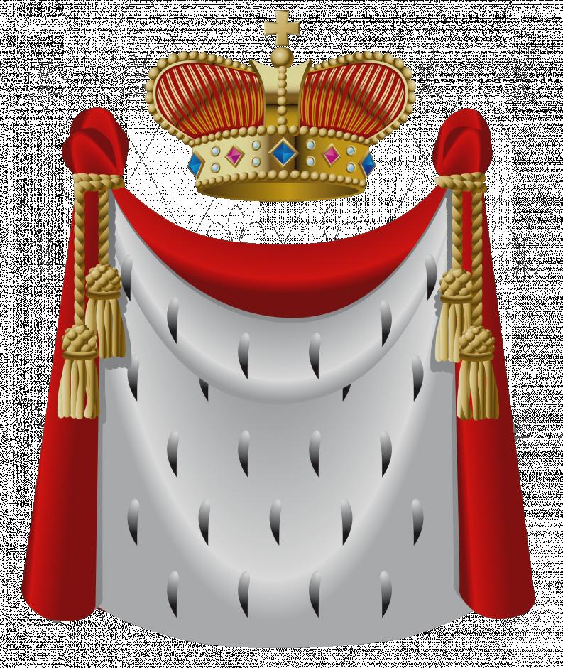 cape clipart crown